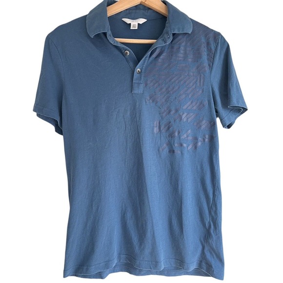Calvin Klein Slim Fit Coupe Polo Shirt Button Short Sleeves Size SMALL S/P - Picture 1 of 7